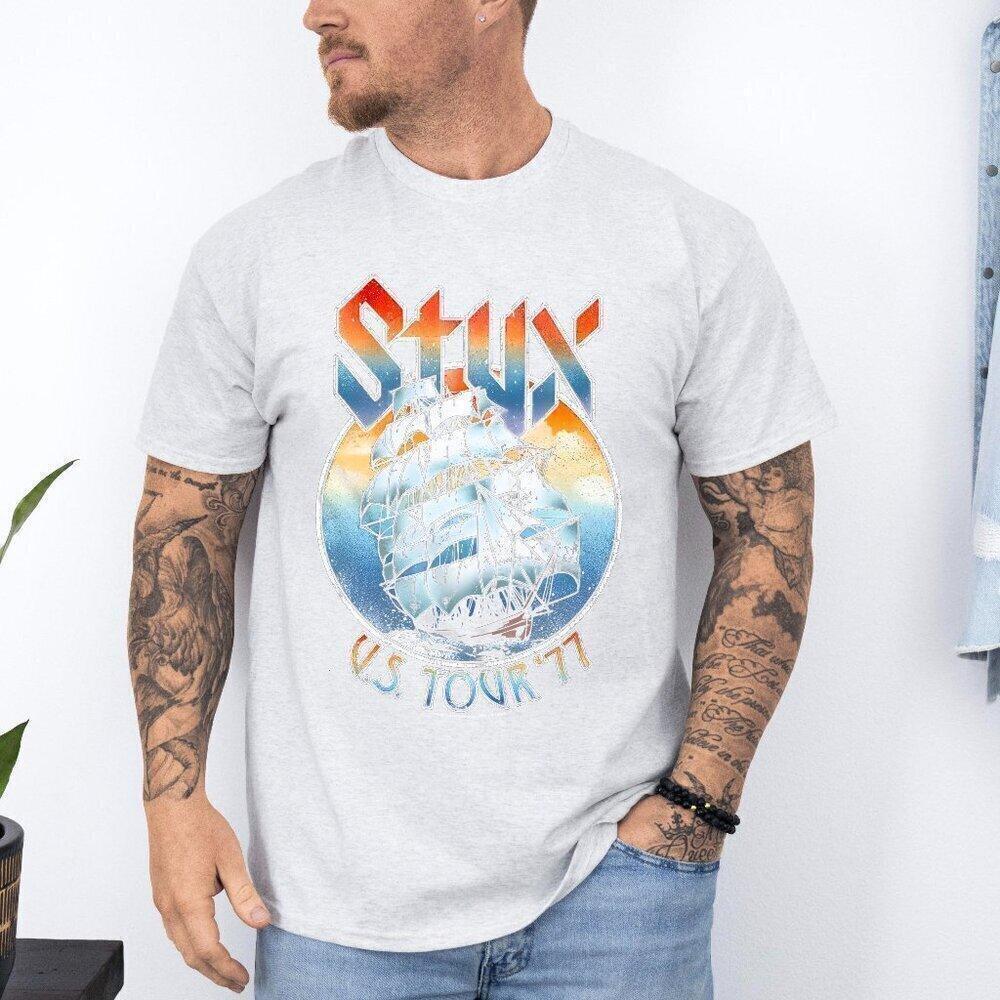 Styx 1977 Tour Classic Rock History Fan T-Shirt